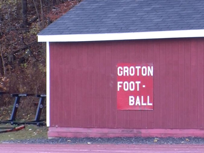 Two football players at Groton High School recently pleaded guilty to hazing charges. (Photo by Jessica Corbett)